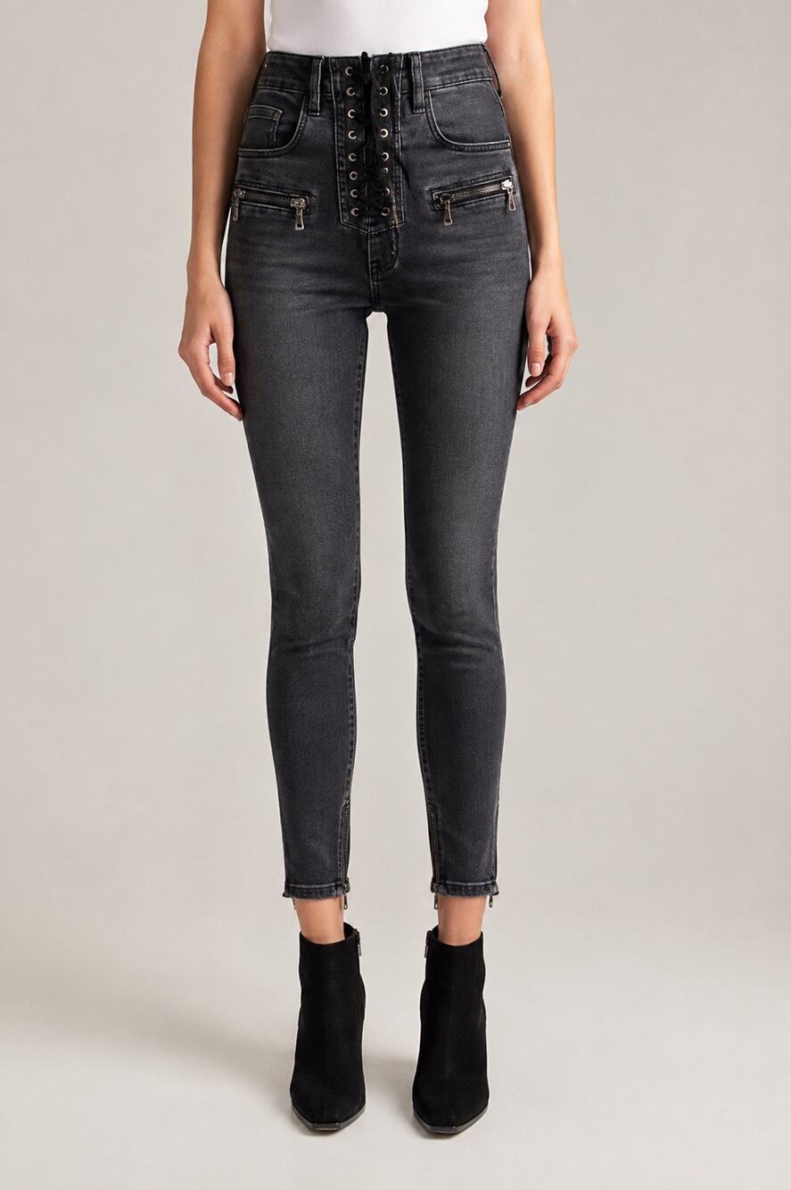Ben Taverniti Unravel Project Lace Up Skinny Jeans – … - Gem